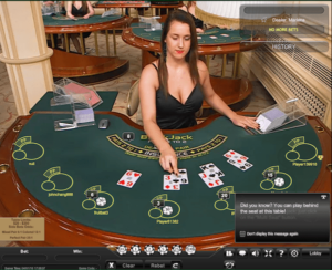 Live dealer blackjack in India