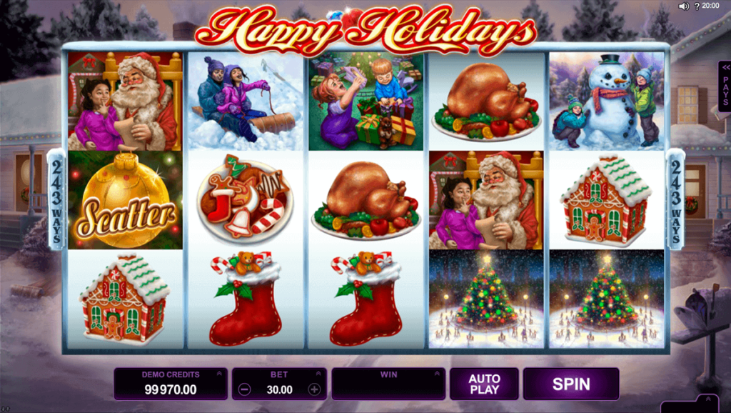 Holiday Slots under Blackjack online